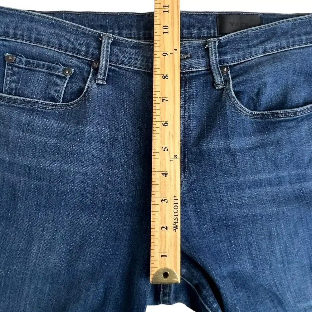 Vince Womens Dark Wash Mid Rise Skinny Jeans 29‎